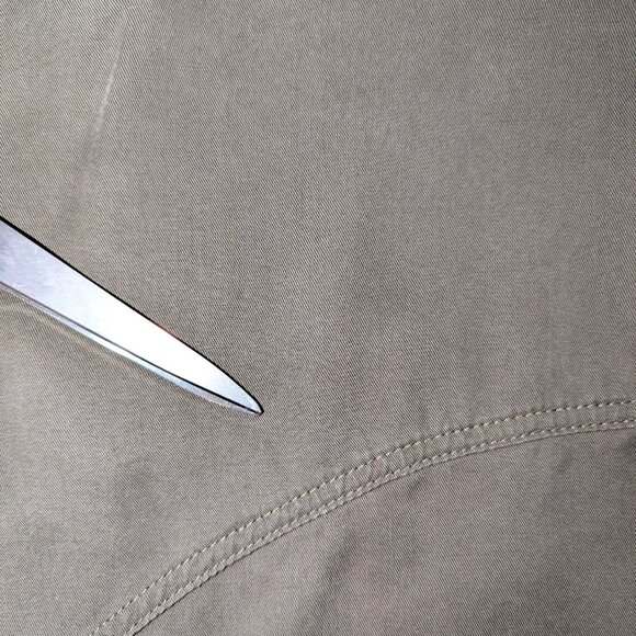 Abercrombie & Fitch | Olive Green Lightweight Crop Hooded Utility Jacket Large - Picture 15 of 15